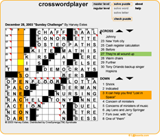 CrosswordPlayer screen shot